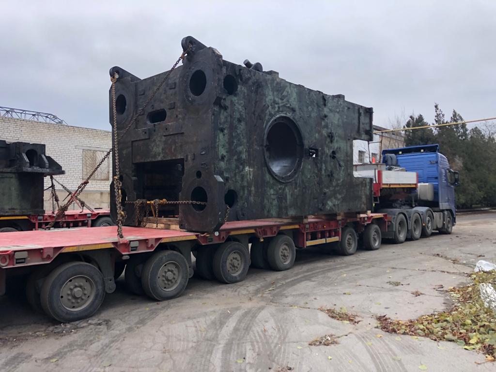 Dismantling and loading of a 4000T hot stamping press TMP VORONEZH KB8546 has been successfully completed